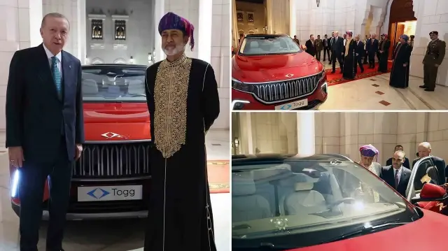 cumhurbaskani erdogandan umman sultani tarika togg hediyesi 4H84eBTU.webp