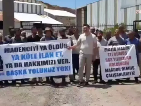Elazig madendeki iscilerin eylemi 2 gununde hakkimizi alamazsak 24 temmuzda ankaraya yuruyecegiz JljmEcY3