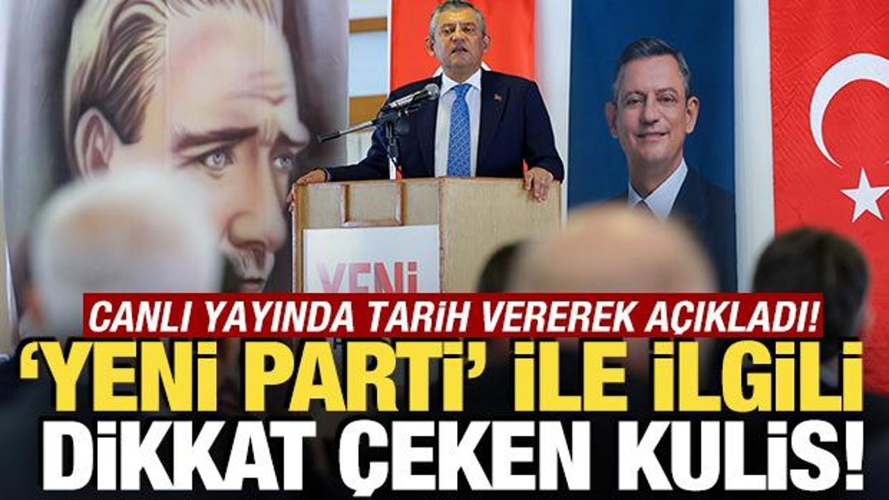 ‘Yeni Parti’ ile ilgili dikkat çeken kulis bilgisi! Canlı yayında tarih vererek açıkladı Haber gorseli
