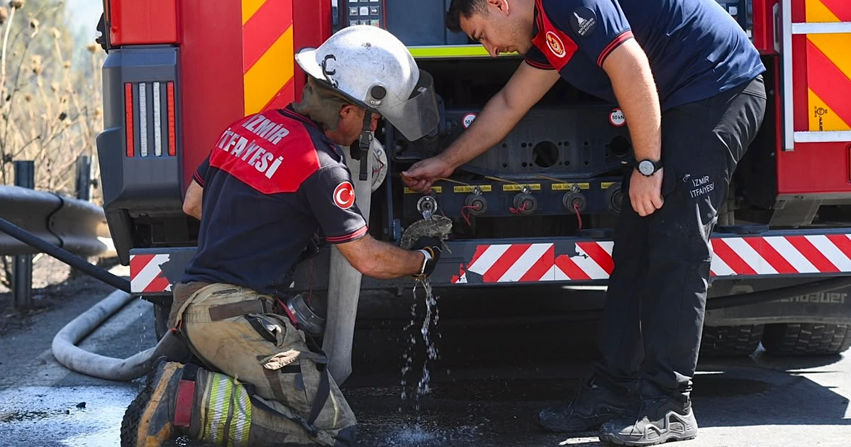 Izmir itfaiyesi bukalemunu hayata dondurdu JdRTMxcE